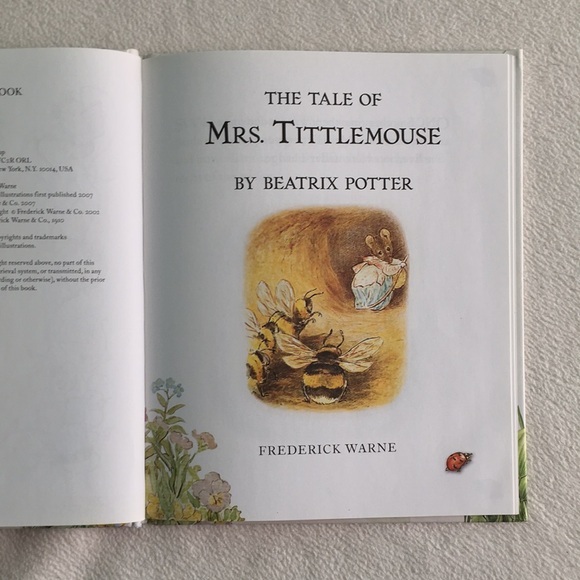 Like New “The Tale of Mrs. Tittlemouse” Hardcover Book by Beatrix Potter - Picture 5 of 14